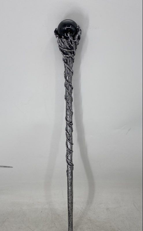 Merlin The Wizard Sorcerer Twisted Vines Staff 35" With Black Orb Handle