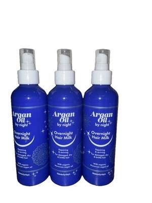 ARGAN OIL OVERNIGHT HAIR MILK REPARING & REVIVING DAMAGED DRY HAIR 180M×3