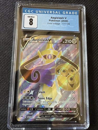 Aegislash V graded CGC 8 for sale on eBay