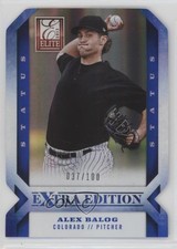 2013 Panini Elite Extra Edition Status Blue Die-Cut 37/100 Alex Balog #24 a3q