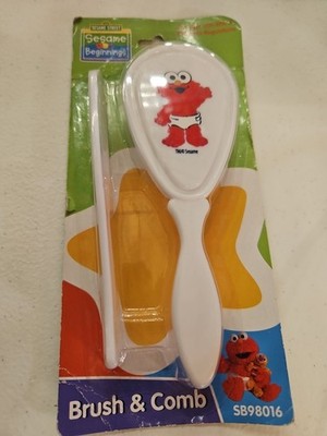 Sesame Street Beginnings Elmo Baby Brush & Comb Set NEW in Package