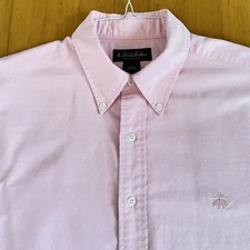 Brooks Brothers Shirt Mens L Pink Oxford Button-Down OCBD 100 Cotton