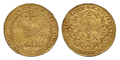 FRANCE. Jean II Le Bon (1350-64) AV Mouton d'Or. NGC MS61 Ex Pontivy Hoard