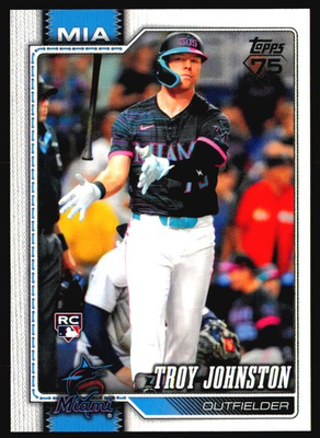 #ad 2026 Topps #317 Troy Johnston RC Miami Marlins $1.49
