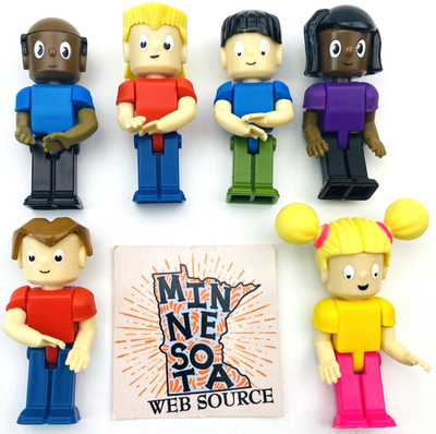 (6) K NEX Amusement Park Figures   USED OEM   Standard