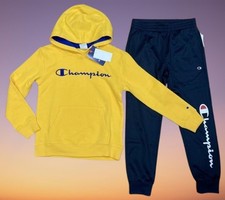 Champion Youth Set Boy's Hoodie PANTS Tracksuit 2pc Size S-8 New
