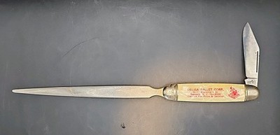 Letter opener pocket knife newark NJ  advertising pallet co Delisa imperial