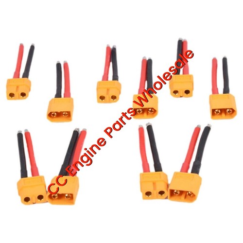 5 Paar XT60 Stecker Buchse und Stecker mit 14AWG Silikonkabel für RC Lipo - Bild 6 von 6