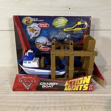 Disney Pixar Cars 2 Crabby Fishing Boat Northwestern Playset 2010 Box Damage