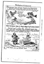 c1910 Birthplace Of America Drawing Cartoon Unposted Vintage Postcard