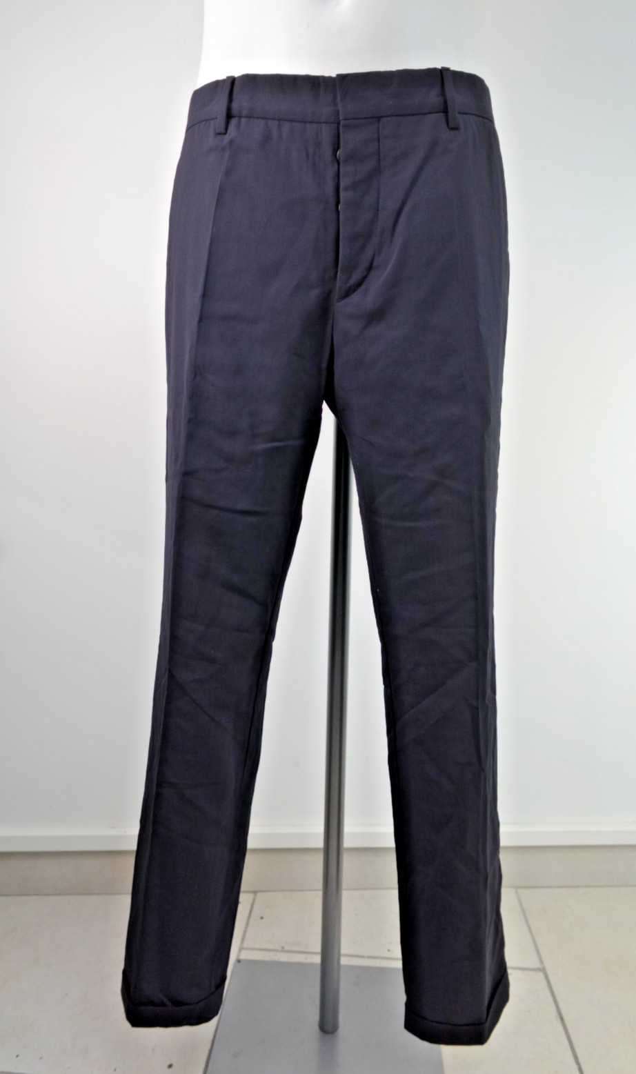 PRADA Men's Trousers Size 34/48 Pant Man Vintage Italy Casual Wool Elegant