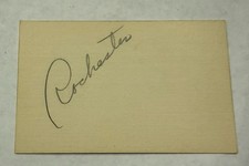 Vintage Rochester Eddie Anderson Autograph Signed Card Comedian Radio Jack Benny