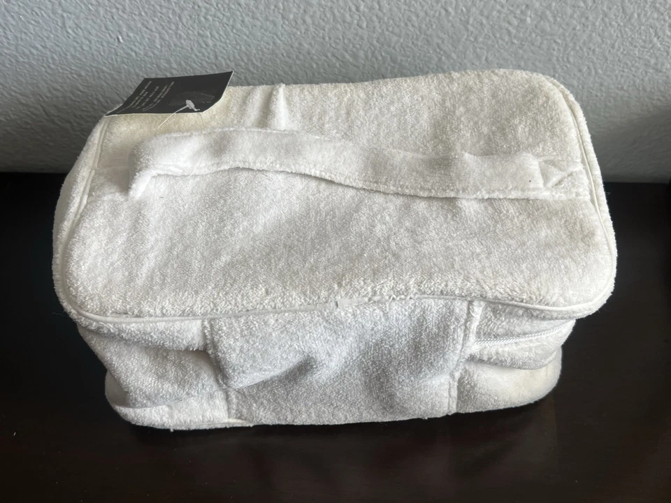 Estuche Tren Terry Blanco Pottery Barn Trousse de Toilette Nuevo con Etiquetas Bolsa de Viaje Foto 4 de 4