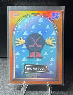 2025 Topps 30 Years Of Toy Story Hockey Puck #11 Orange Refractor /25