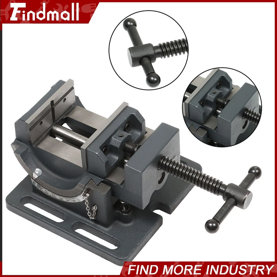 Findmall 3.25 In Industrial Strength Benchtop and Drill Press Tilting Angle Vise - Photo 2/4