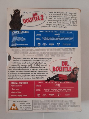 Dr Dolittle/Dr Dolittle 2 (Special Edition Box Set, DVD, 2001)- Deleted Scenes - Picture 5 of 8