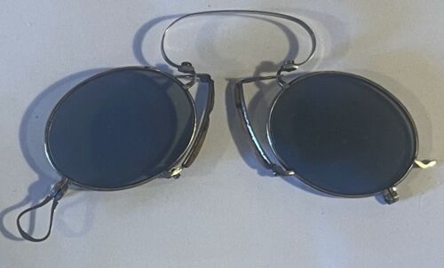 Antique Stainless Steel? Pince Nez Spectacles Sunglasses Fresno, CA - Afbeelding 1 van 7