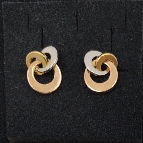 Orecchini a cerchio in oro 18k con tubo rotondo liscio da 16 mm