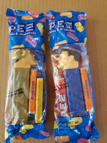 Emergency Heros  ARMY Man & Police Man Pez Dispensers 2003 NEW IN PKG - Picture 1 of 4