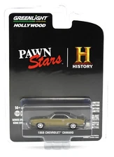 1:64 Greenlight *HOLLYWOOD 35* PAWN STARS Gold 1969 Chevrolet Camaro NIP
