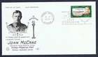 Canada FDC - 1968 - John McCrae, Scott #'s 487, Rosecraft Cachet