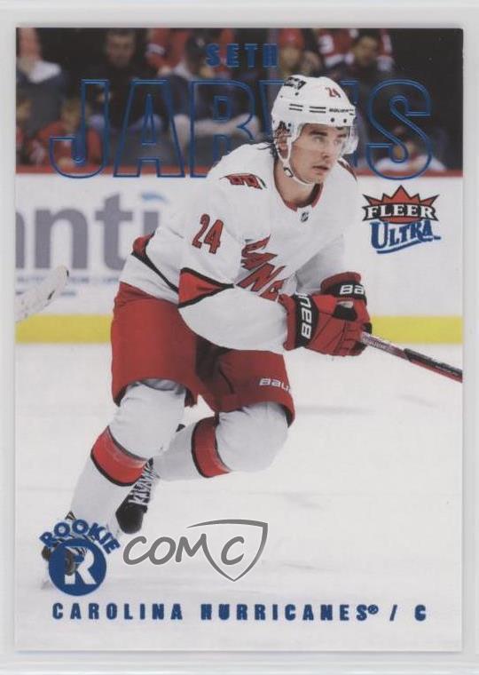 2021-22 Upper Deck Fleer Ultra Rookies Blue Foil /399 Seth Jarvis #218 Rookie RC