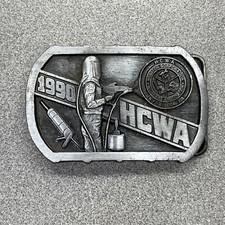VTG 1990 HESSTON HCWA UNION CORPORATION WORKERS ASSOCIATION Belt Buckle