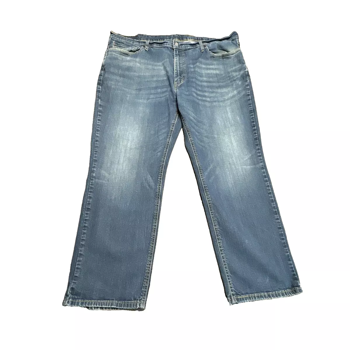 Levis 541 Jeans Mens 46x30 Athletic Taper Stretch Dark Wash Blue