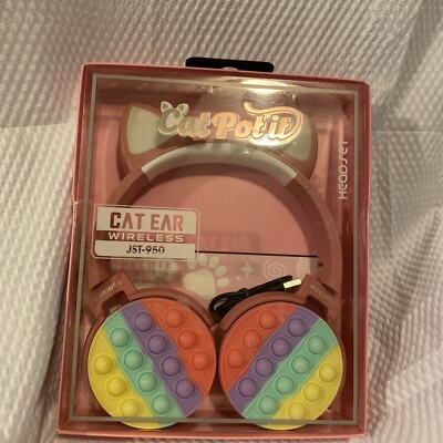 Cat Ear wireless JST 950 Headset New Cat Pot it 