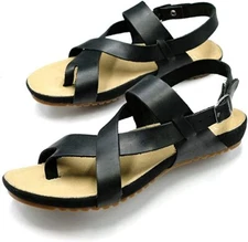 Harssidanzar Men's Genuine Leather Sandals