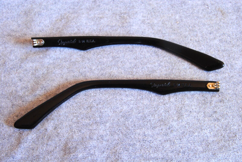 imperial usa vintage eyeglass temples pair black 5-1/4 - 第 2/4 張圖片