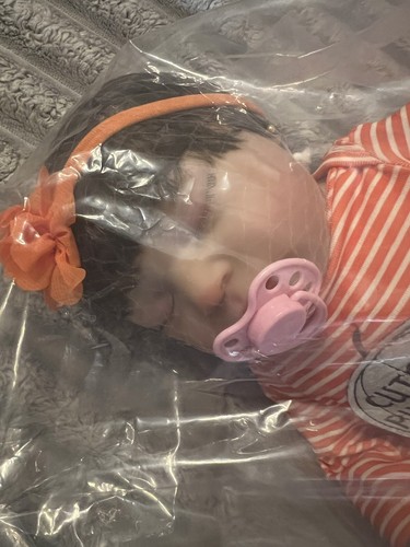 Brown hair Baby Doll Reborn Lifelike Vinyl