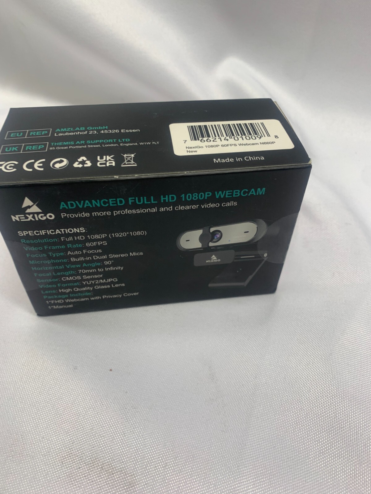 NexiGo N660P 1080P 60FPS Webcam with Software Control, Dual Microphone*New