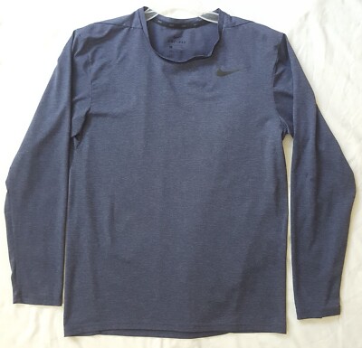 Nike Dry Static Long Sleeve Training Shirt Size Small Men's Stretch