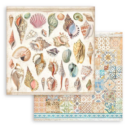 Stamperia - BLUE DREAM - 12" X 12" Double Sided Paper Pad - 10 SHEETS - Picture 11 of 13