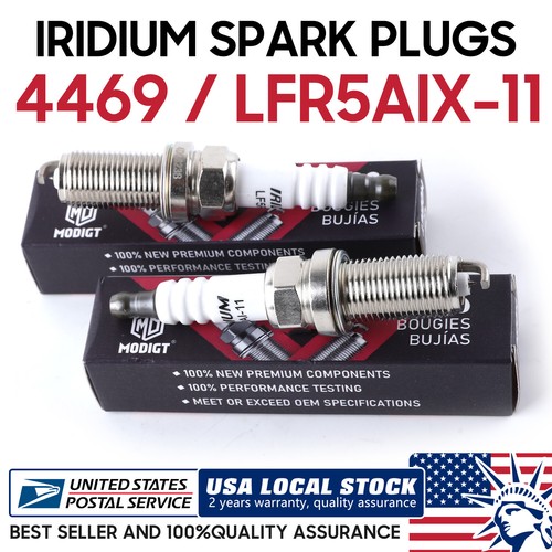 4Pcs New LFR5AIX-11 4469 Iridium Spark Plugs Fit For INFINITI QX56 Q45 QX4 US