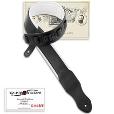 Walker & Williams G-04-B/W Soft Matte Black Top With Arctic White Padded Back