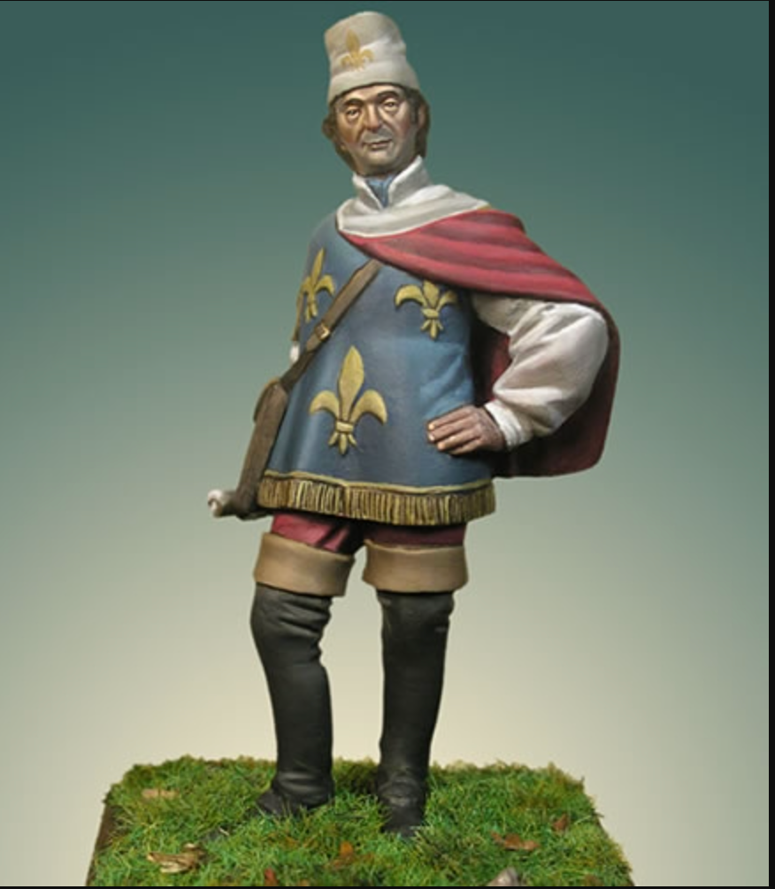 Roland de Bruges mort à Agincourt 1415 54mm jouet peint soldat prévente