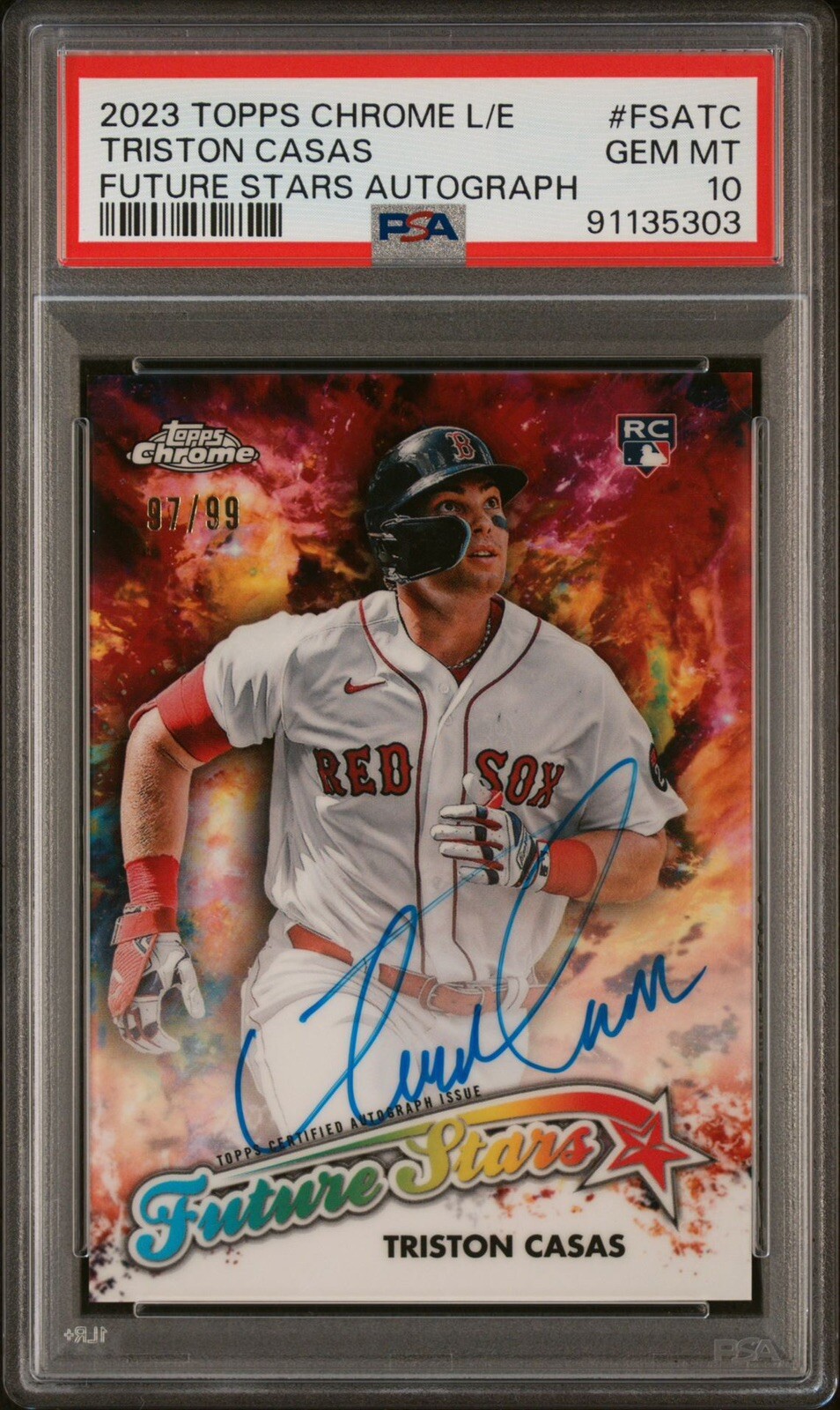 👑 2023 TOPPS CHROME L/F TRISTON CASAS Future Stars Rookie AUTO /99🎯 PSA 10 💎