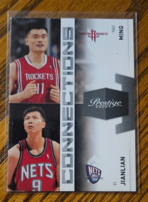 Yao Ming - Yi Jianlian -2009-10 Prestige Connections (SP) Rare No.3 -Rockets