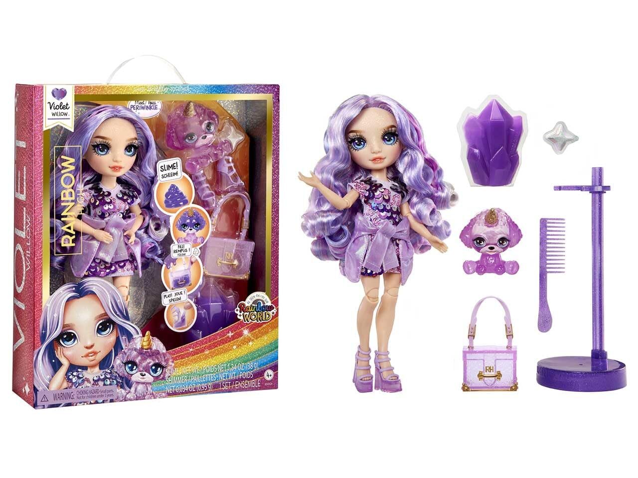 Rainbow High Fashion Doll con Slime Kit & Animale - Violet (viola) - Bambola sci