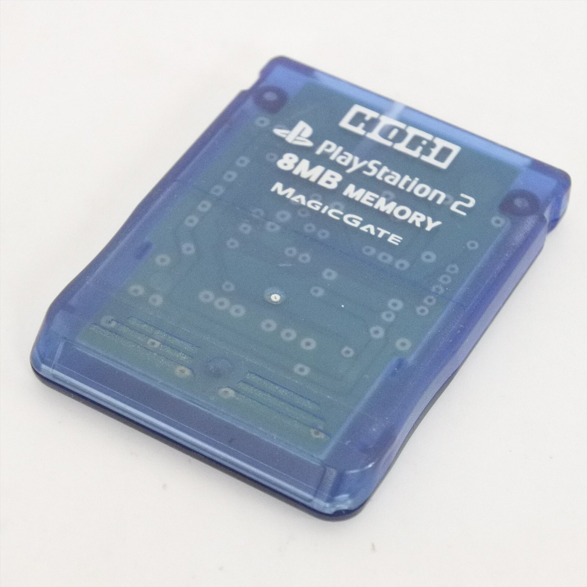 PS2 Memory Card 8MB HORI Clear Blue HP2-15 Playstation 2