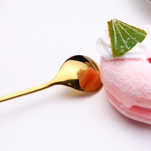 Stainless Steel Music Shaped Teaspoon, Coffee Dessert Spoon Flatware, 7 Colours - Picture 18 of 30