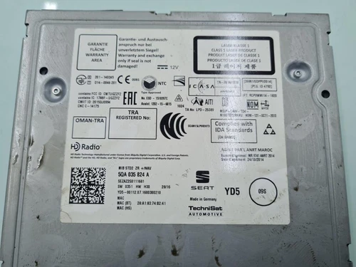5QA035824A Sistema Audio/Radio Cd para SEAT IBIZA ST (6P8) Style Connect 142130 - Imagen 4 de 6