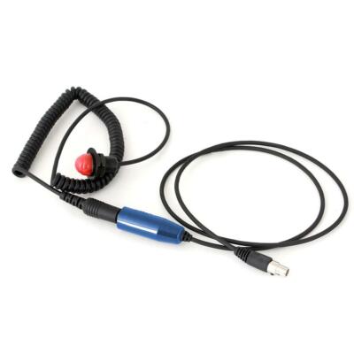 Rugged Radios Hole Mount Steering Wheel Quick Disconnect Push to Talk (PTT) Kit 