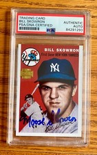 Biill Moose Skowron 2001 Topps Archives #239 Signed Card Auto PSA RARE A