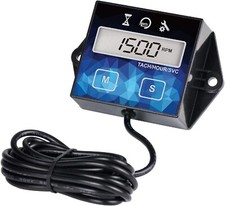 Lcd Inductive Hour Meter Tachometer Svc Maintenance 24 Stroke Gasoline Engine