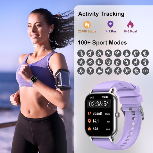 Smartwatch Uomo Donna con Effettua o Risposta Chiamate, 1.85" Orologio Digitale - Zdjęcie 32 z 43