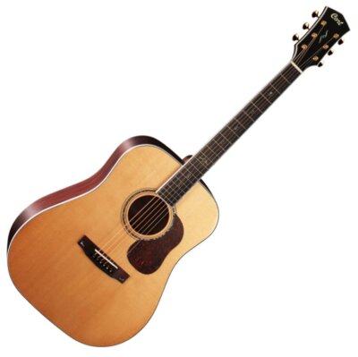 Cort Gold-D8 NAT Solid Silka Spruce Top Dreadnought Natural Glossy