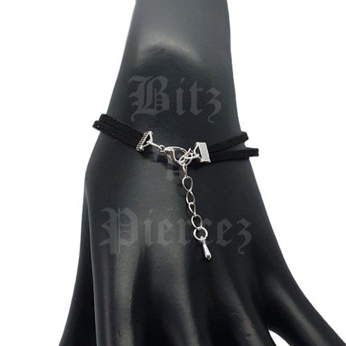 HANDMADE Rose Connector Charm Faux Suede Anklet/Bracelet *UK SELLER* - Picture 7 of 116